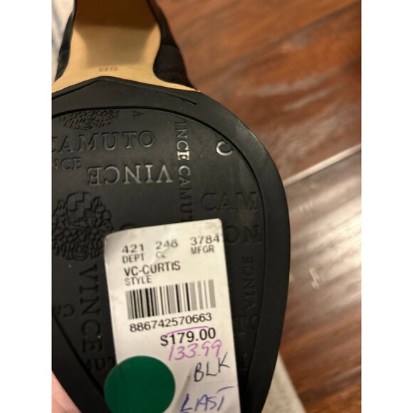 Vince Camuto VC Curtis Womens Boots/Bootie Size 6B Black Quilted Leather - Picture 4 of 5